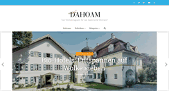 Desktop Screenshot of dahoam-magazin.de