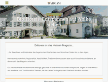 Tablet Screenshot of dahoam-magazin.de